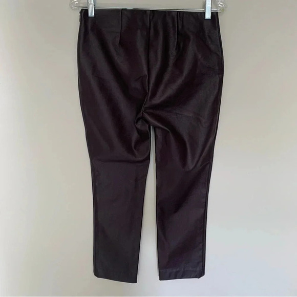 NWT Lauren Ralph Lauren Faux Leather Leggings Cropped 4 - Picture 2 of 12